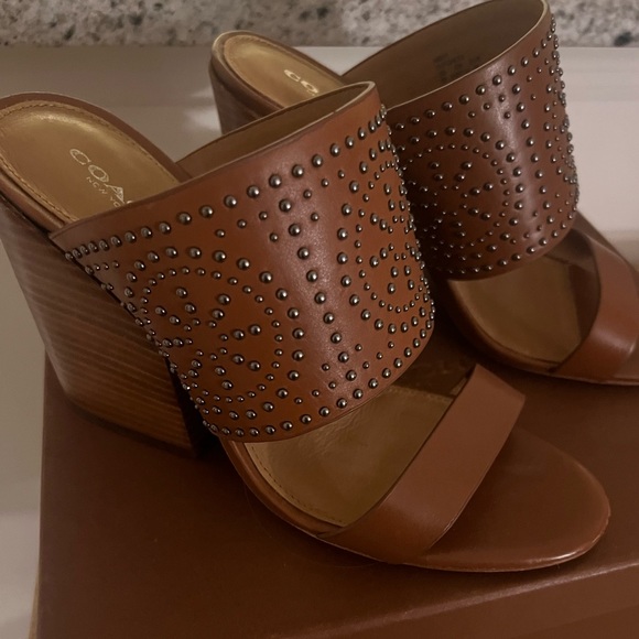 Perfect condition coach wedge leather heels - Picture 2 of 4